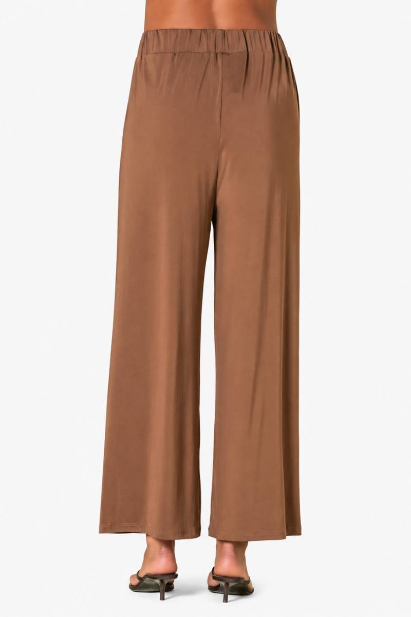 Calça Rüga com elástico Castanho
