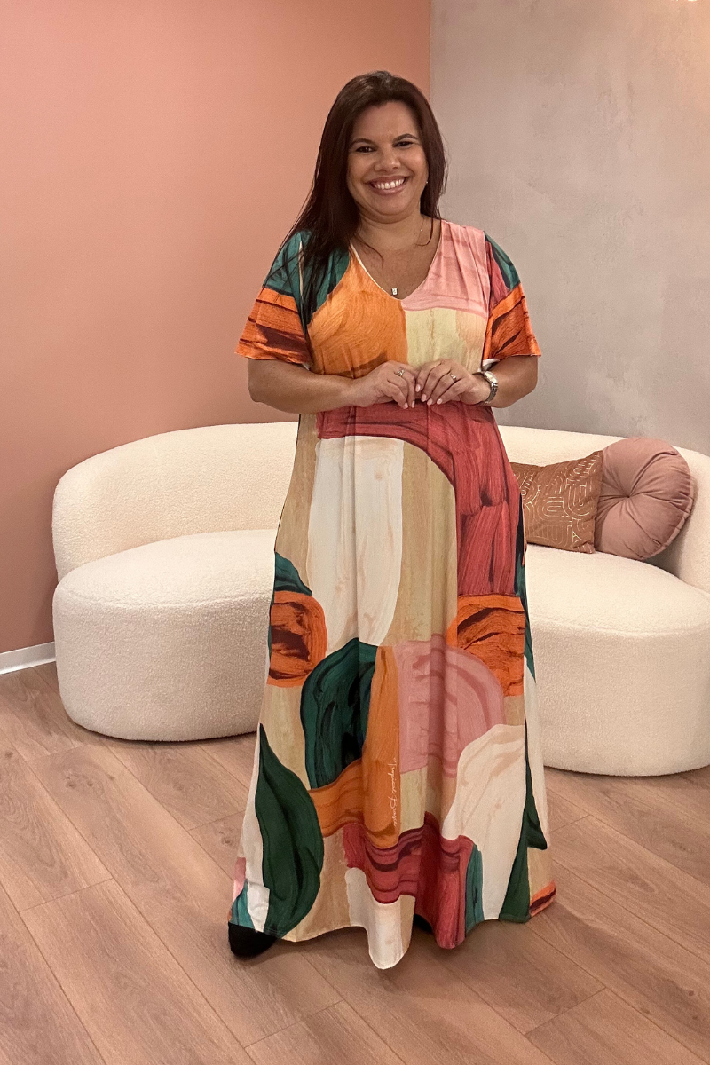 Vestido Premium Tropical Brasil Duna