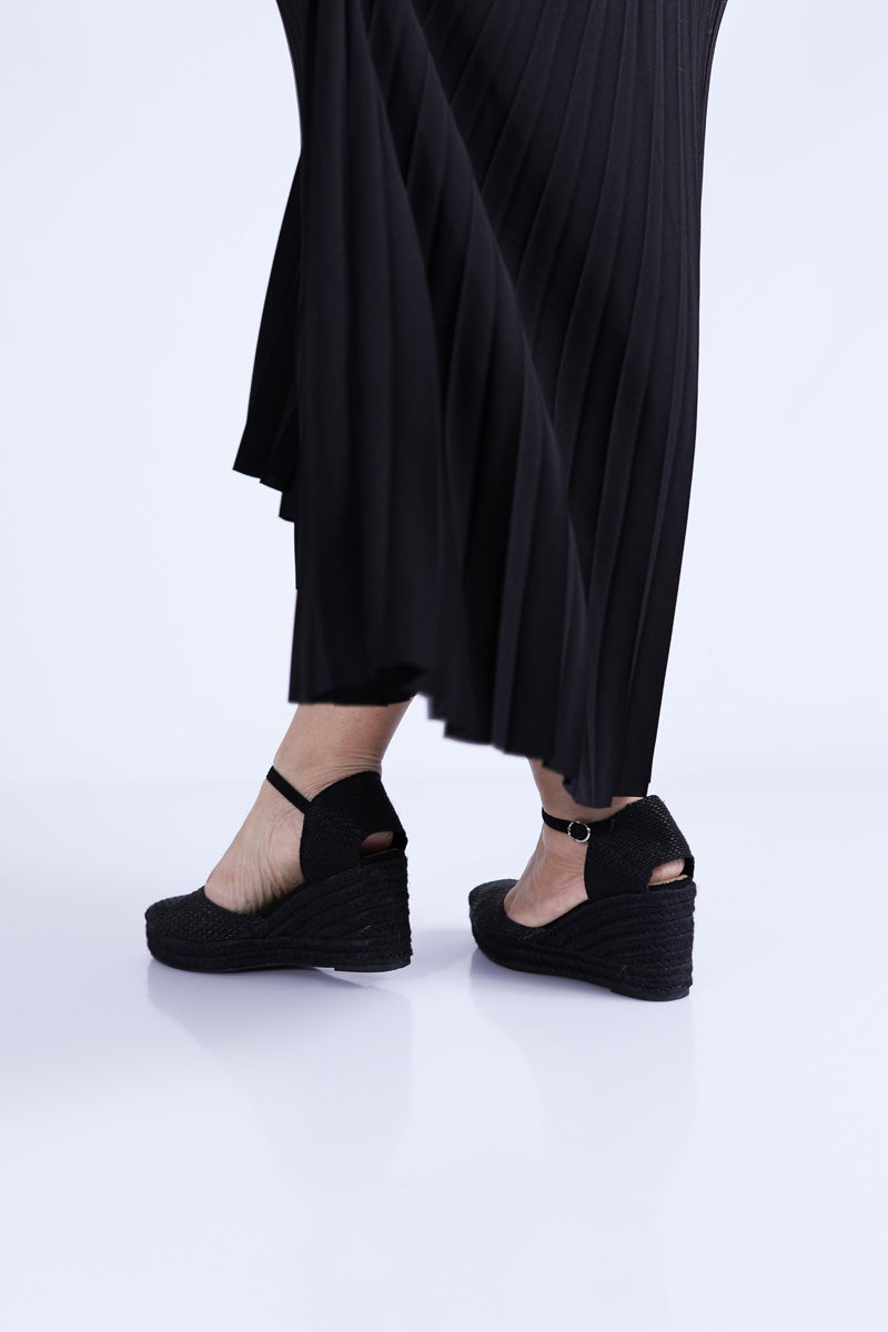 Espadrille en Crochet Noire - CORINA