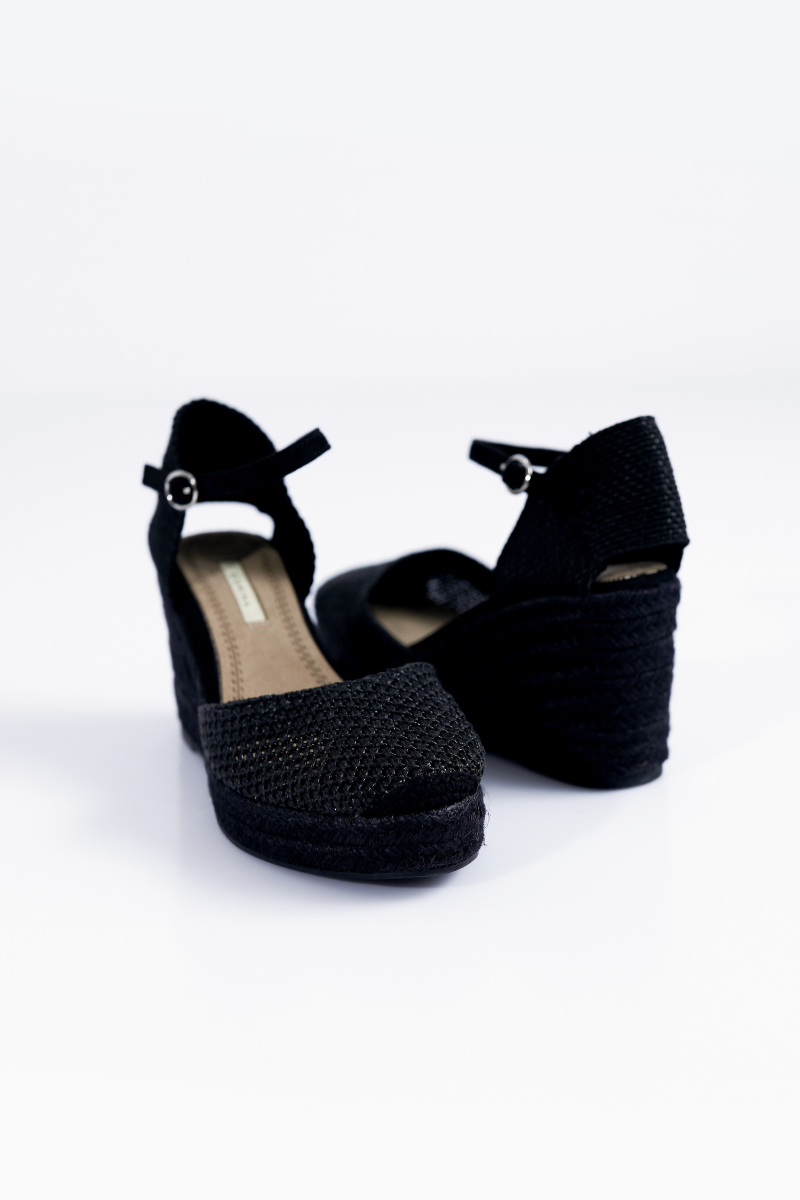 Espadrille en Crochet Noire - CORINA
