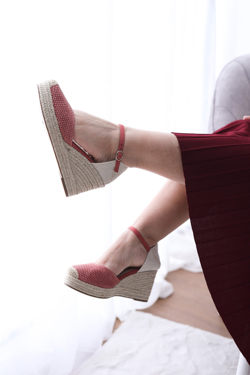 Espadrille en Crochet Rose - CORINA
