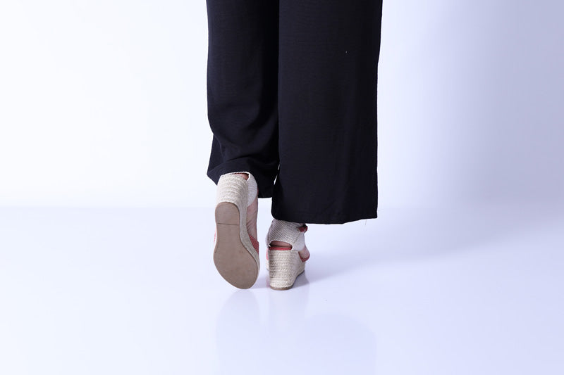 Espadrille en Crochet Rose - CORINA