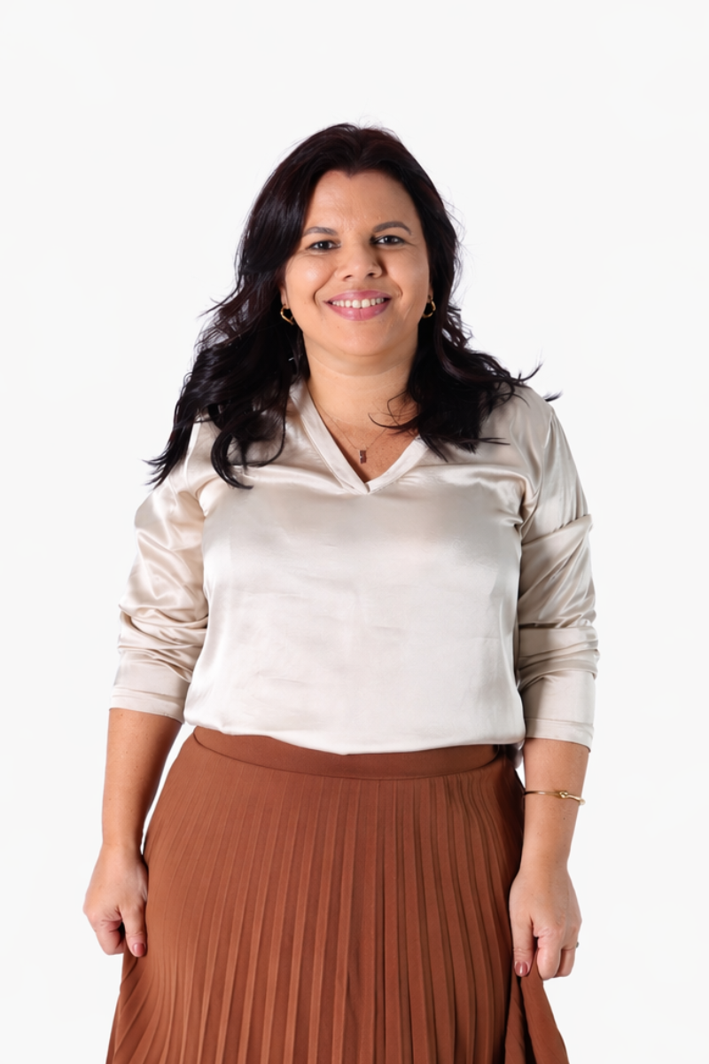 Blusa Rüga Acetinada Cru