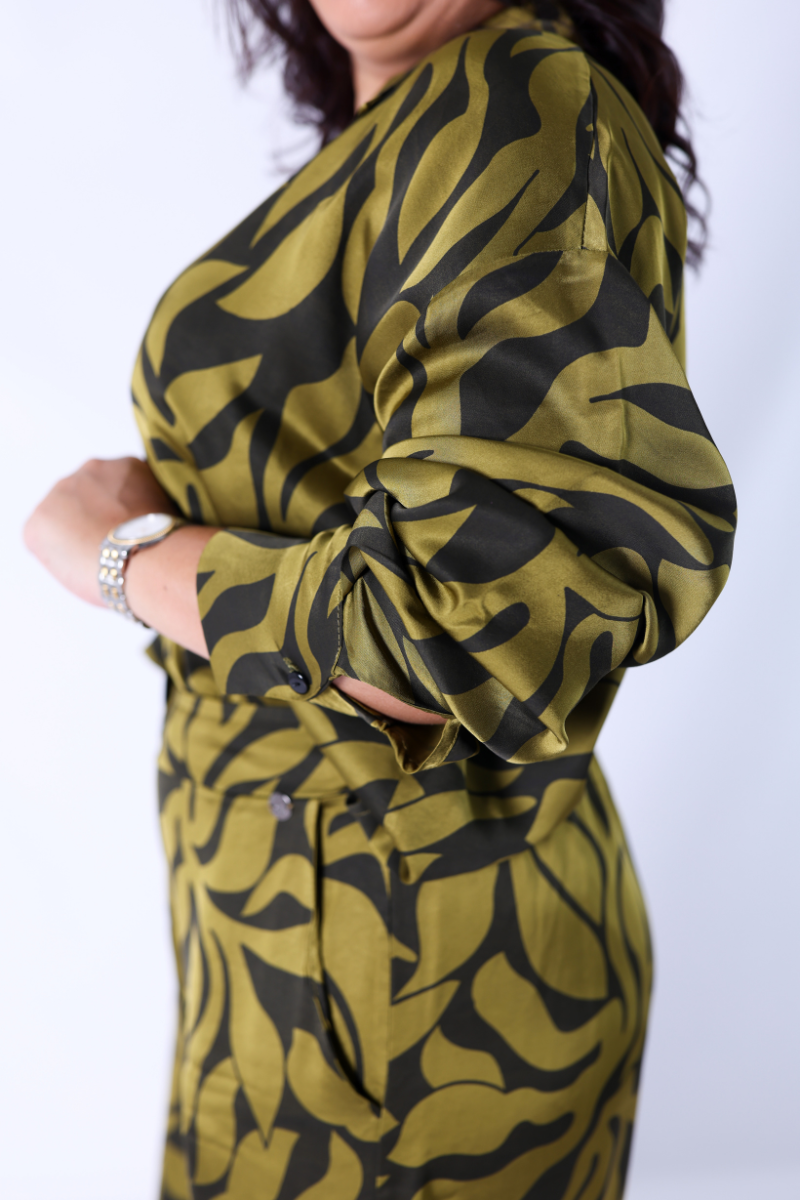 Blusa Floral Verde - RUGA