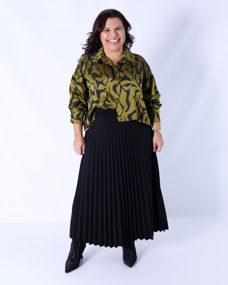 Blusa Floral Verde - RUGA