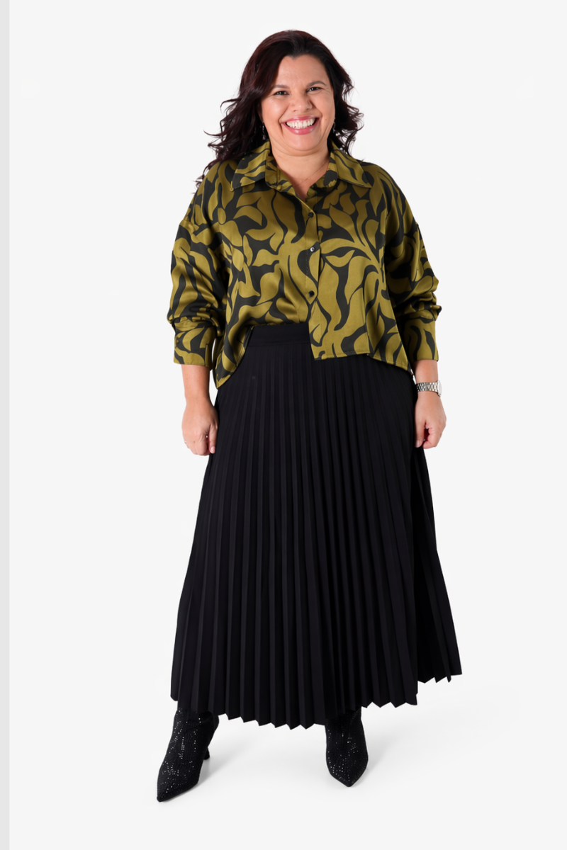 Blusa Rüga Floral Verde