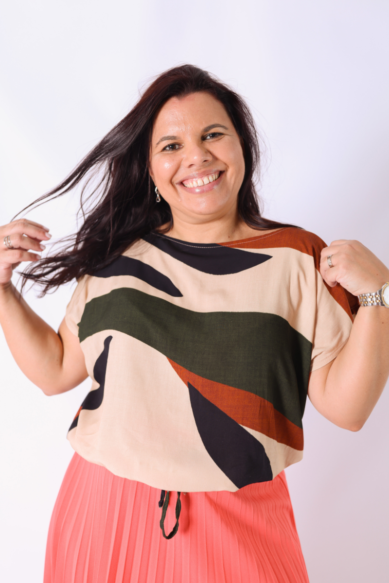 Blusa Estampado Geométrico