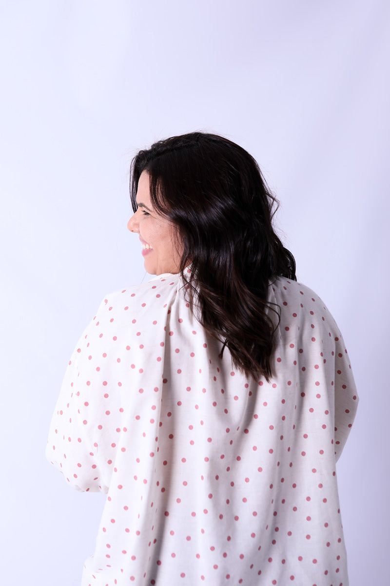 Blusa Lyra Dots Rosa