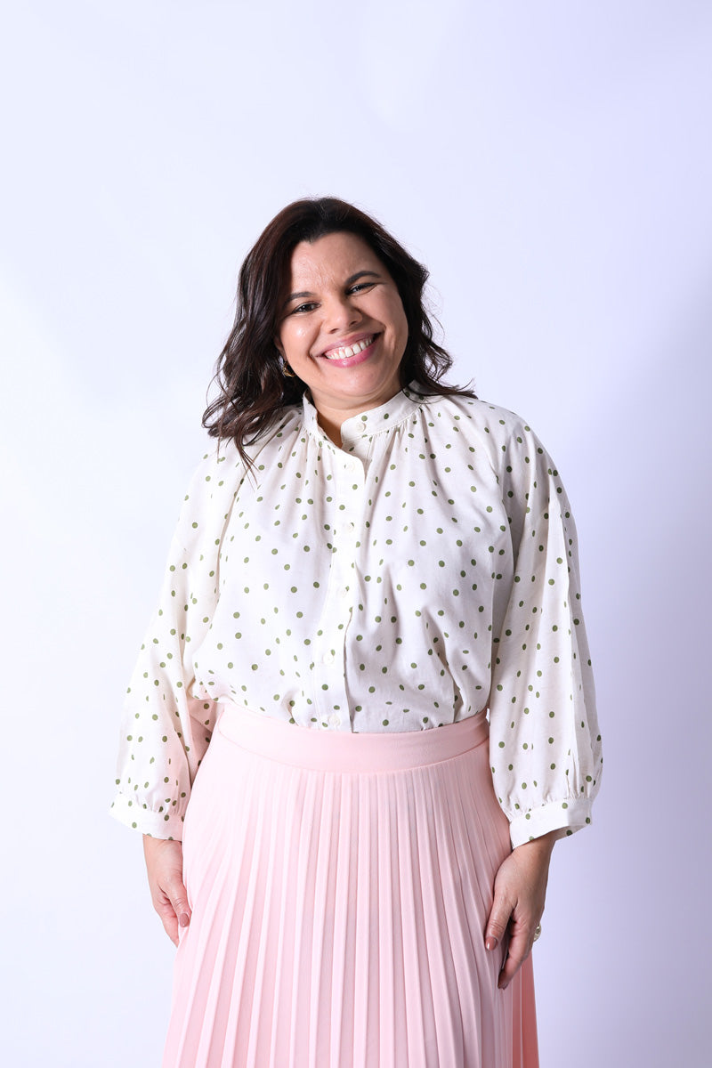 Blusa Lyra Dots Verde