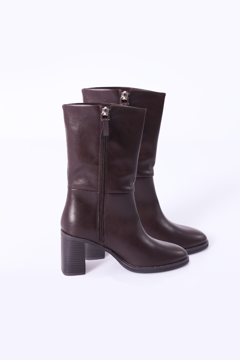 Bota Salto Castanho - CORINA