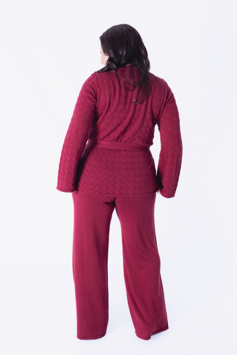 Calça Rüga Básica Bordeaux