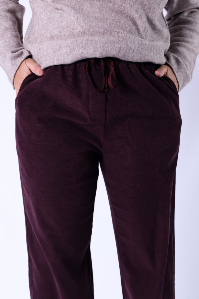 Pantalon Bordeaux à Cordons – RUGA