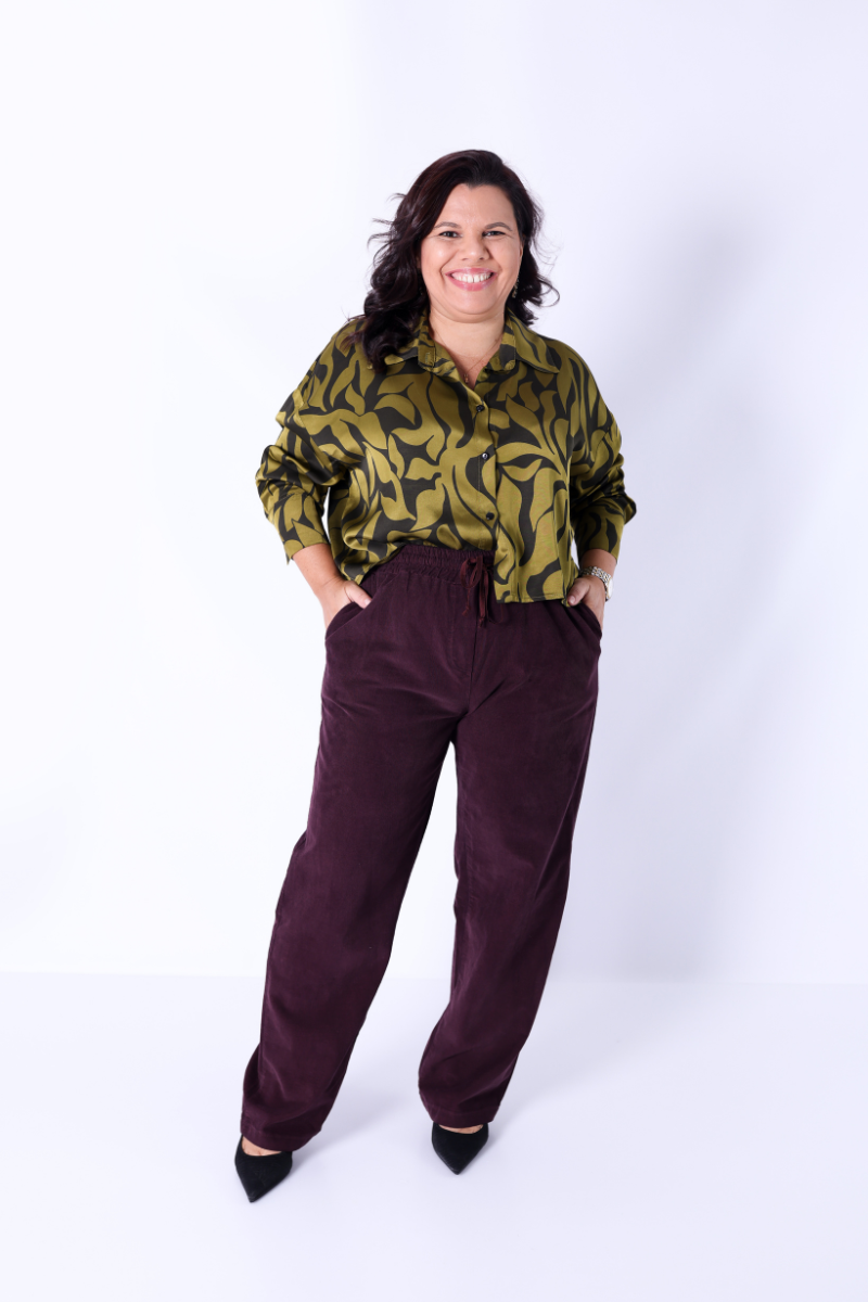 Pantalon Bordeaux à Cordons – RUGA