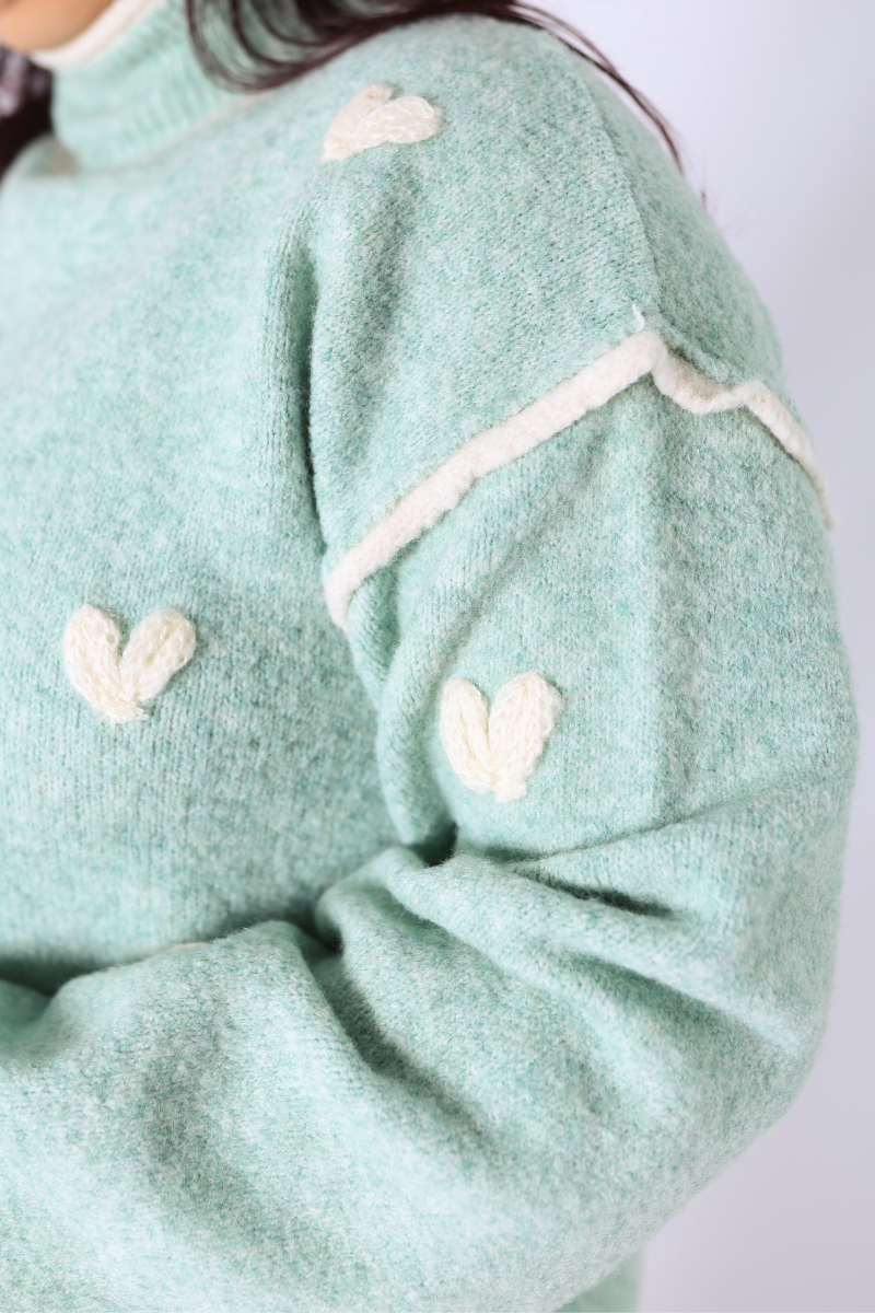 Pull en Maille Asha Vert