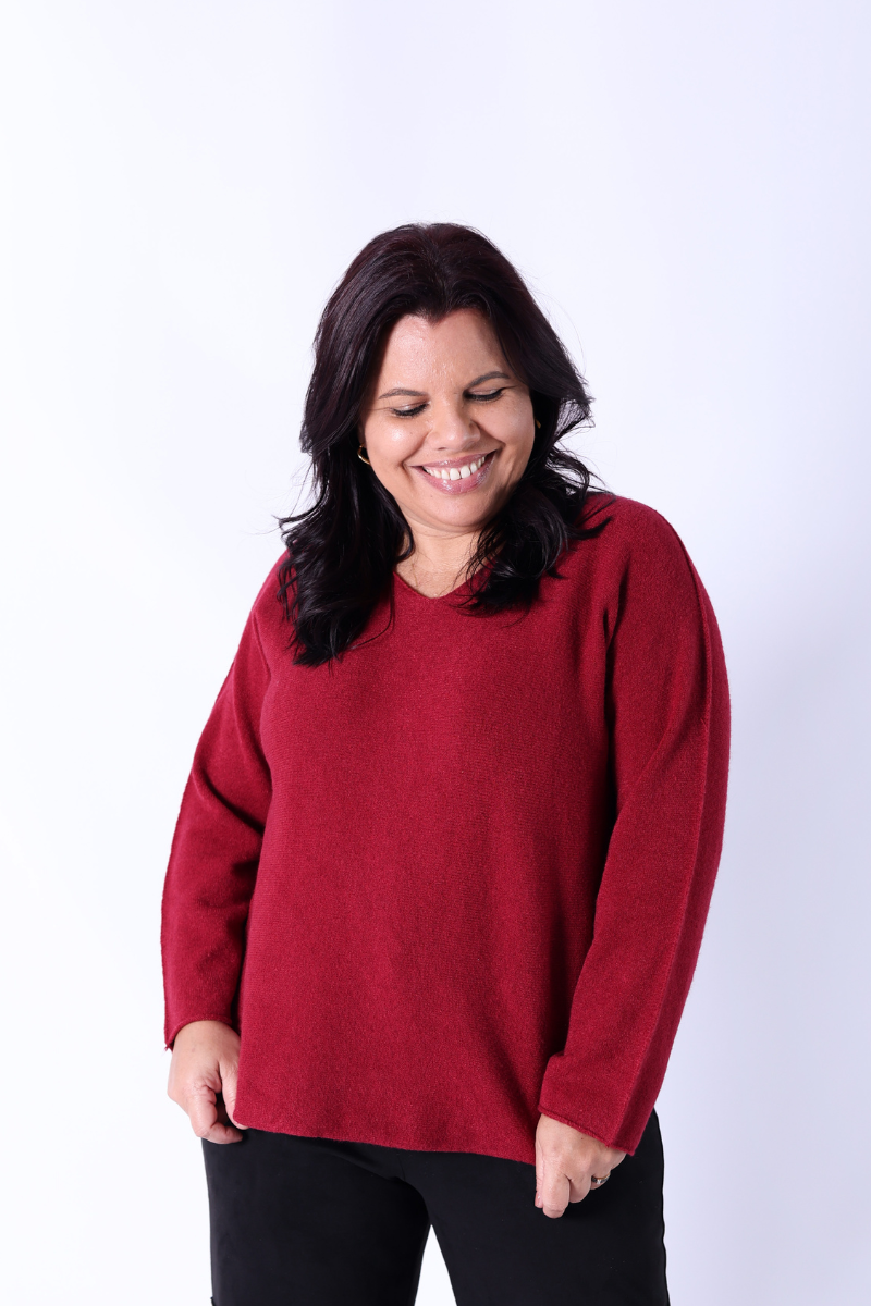 Camisola Malha Brisa Bordô