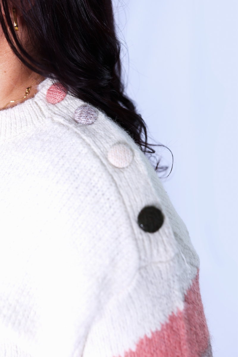 Pull en Maille Rayée