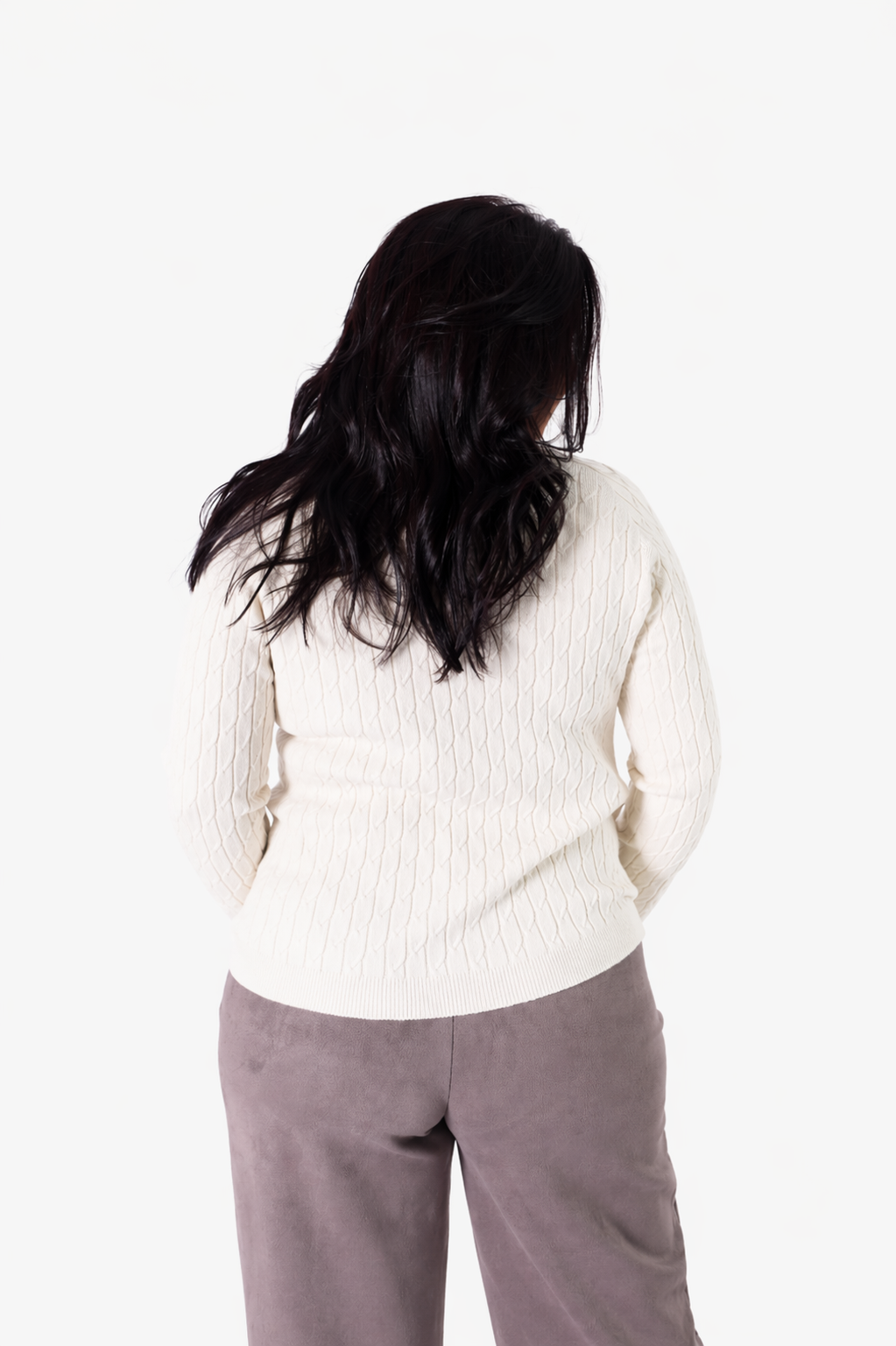 Camisola Rüga Tranças Cru