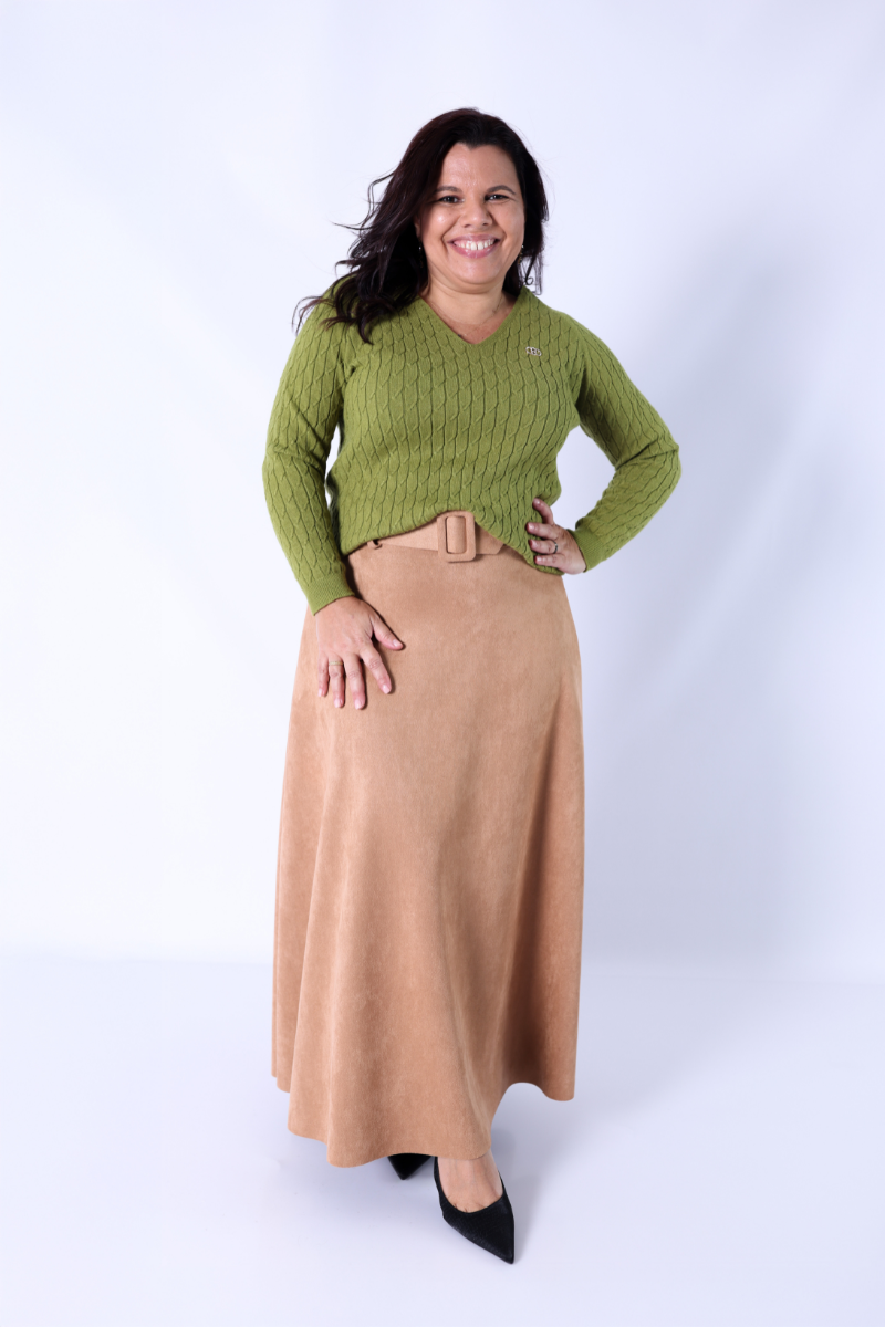 Camisola Rüga Tranças Verde