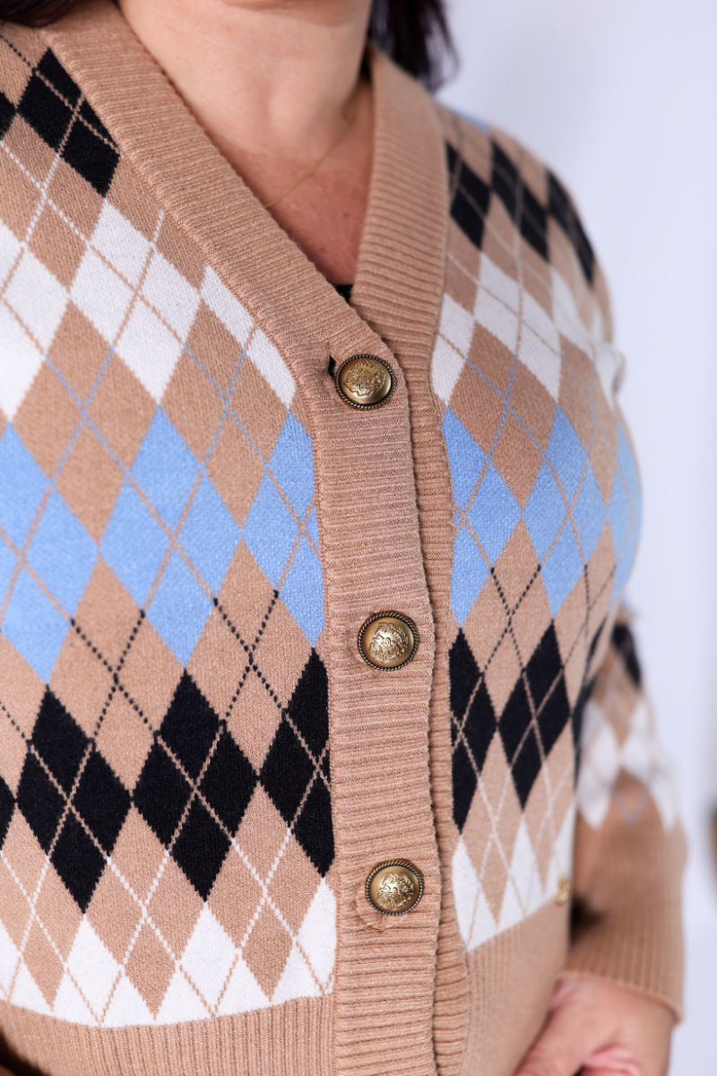 Veste Losanges Camel – RUGA