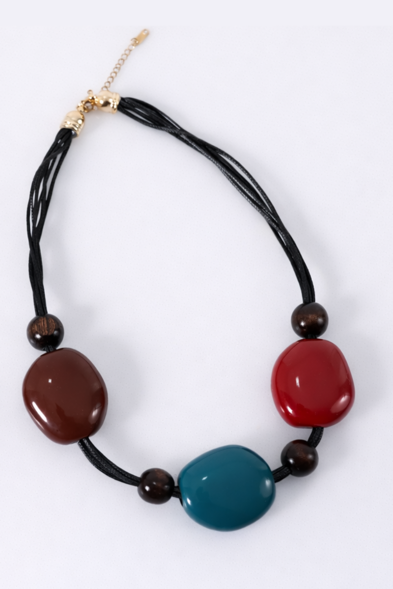 Collar Rojo de Piedra