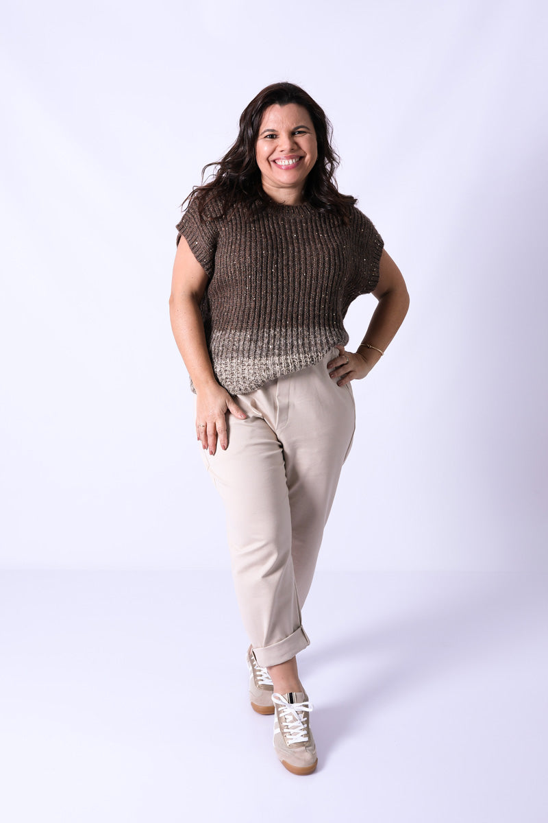 Colete Ayla Castanho