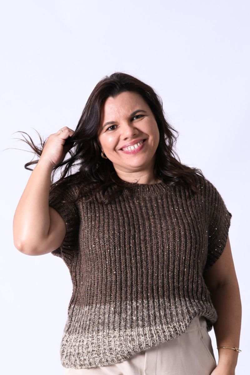 Colete Ayla Castanho