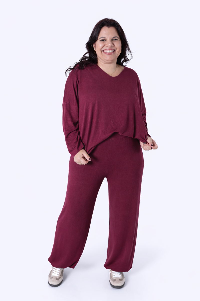 Conjunto Malha Sina Bordô