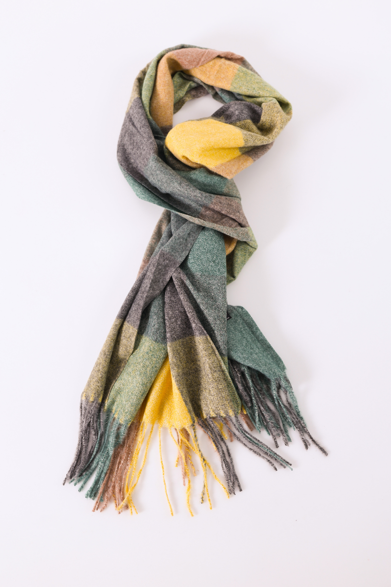 Echarpe Multicolor Amarelo