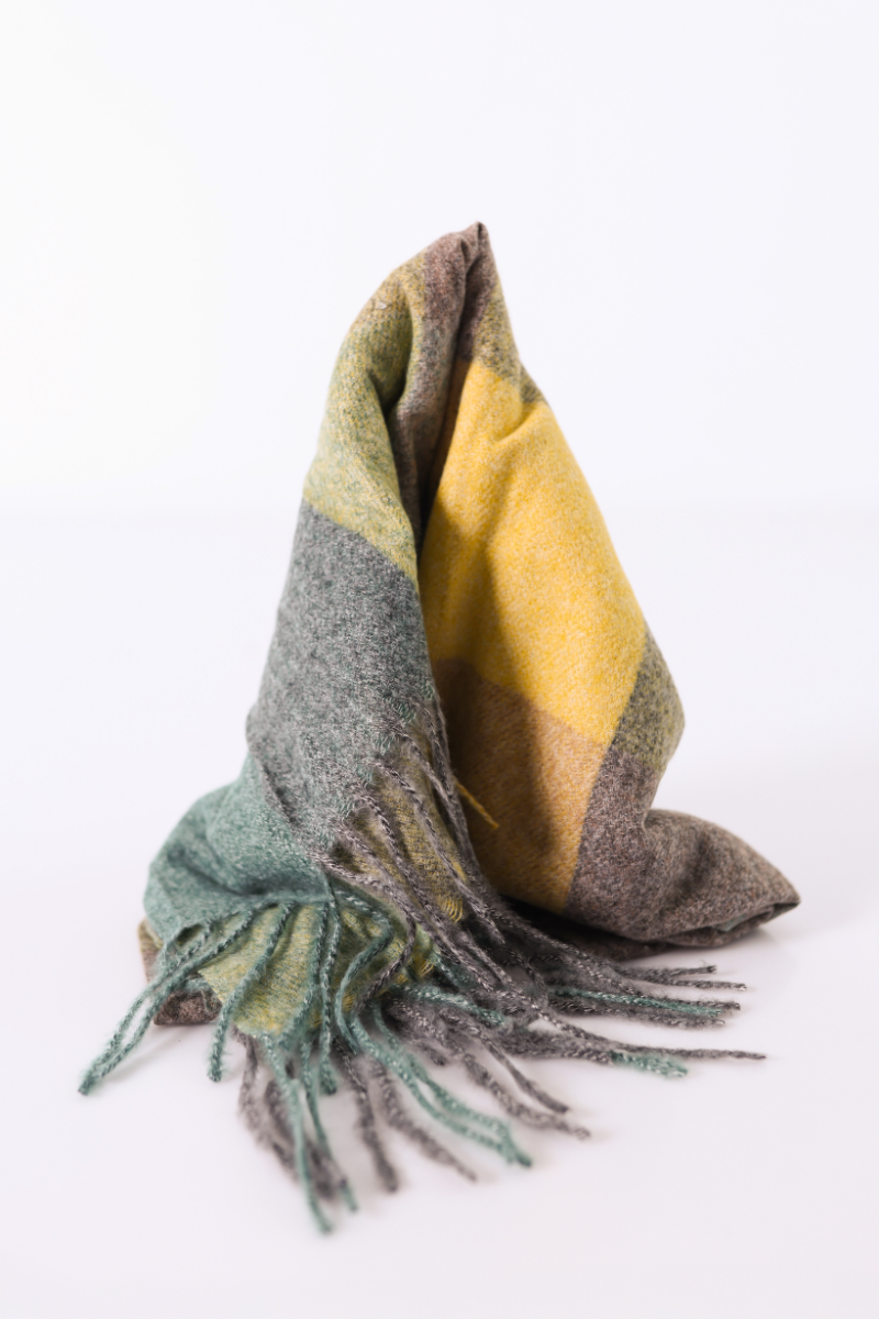 Echarpe Multicolor Amarelo