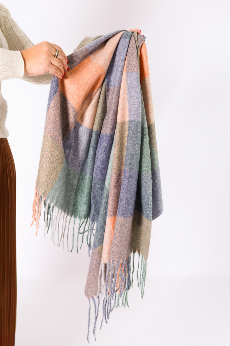 Echarpe Multicolor Laranja