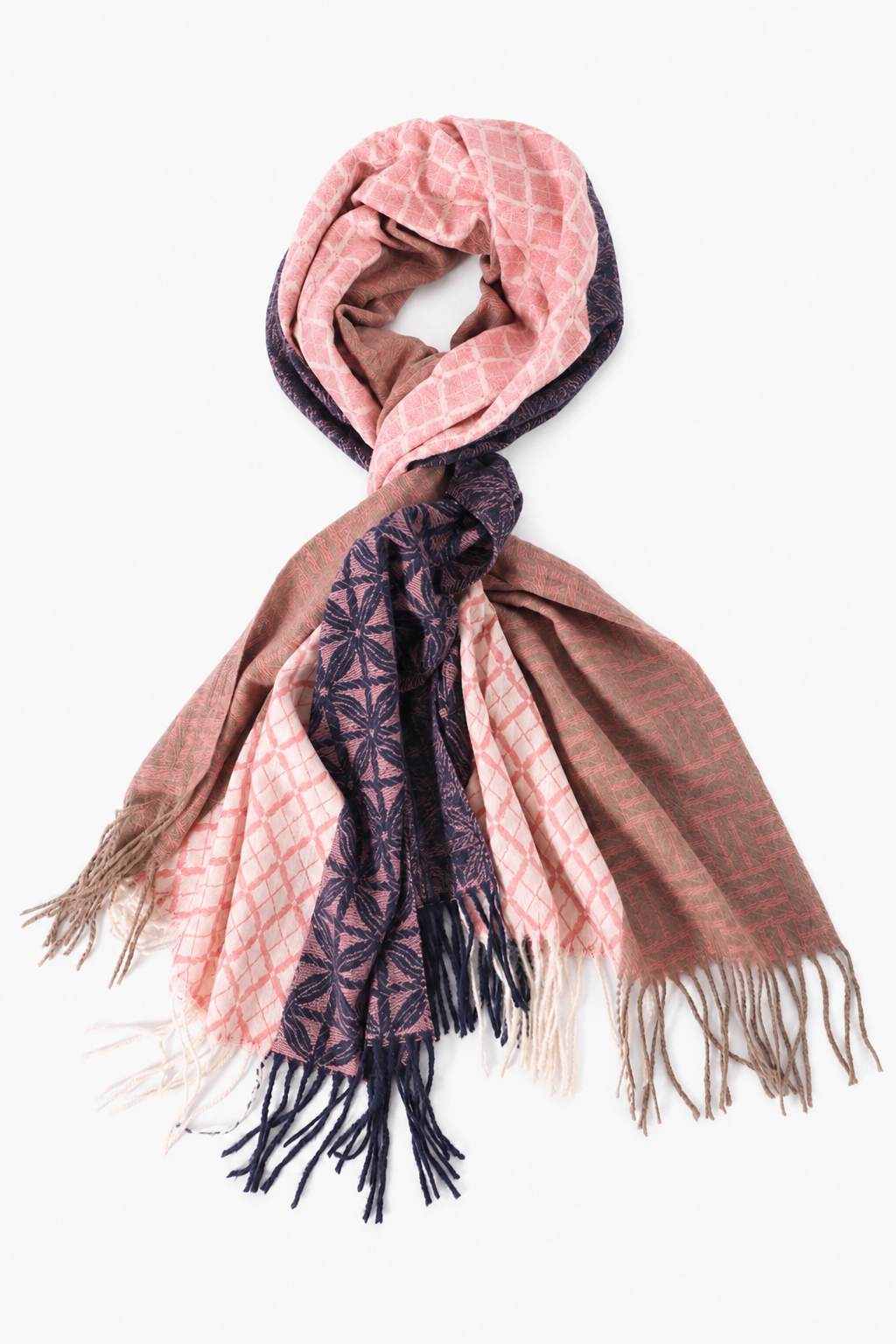 Écharpe Formes Rose