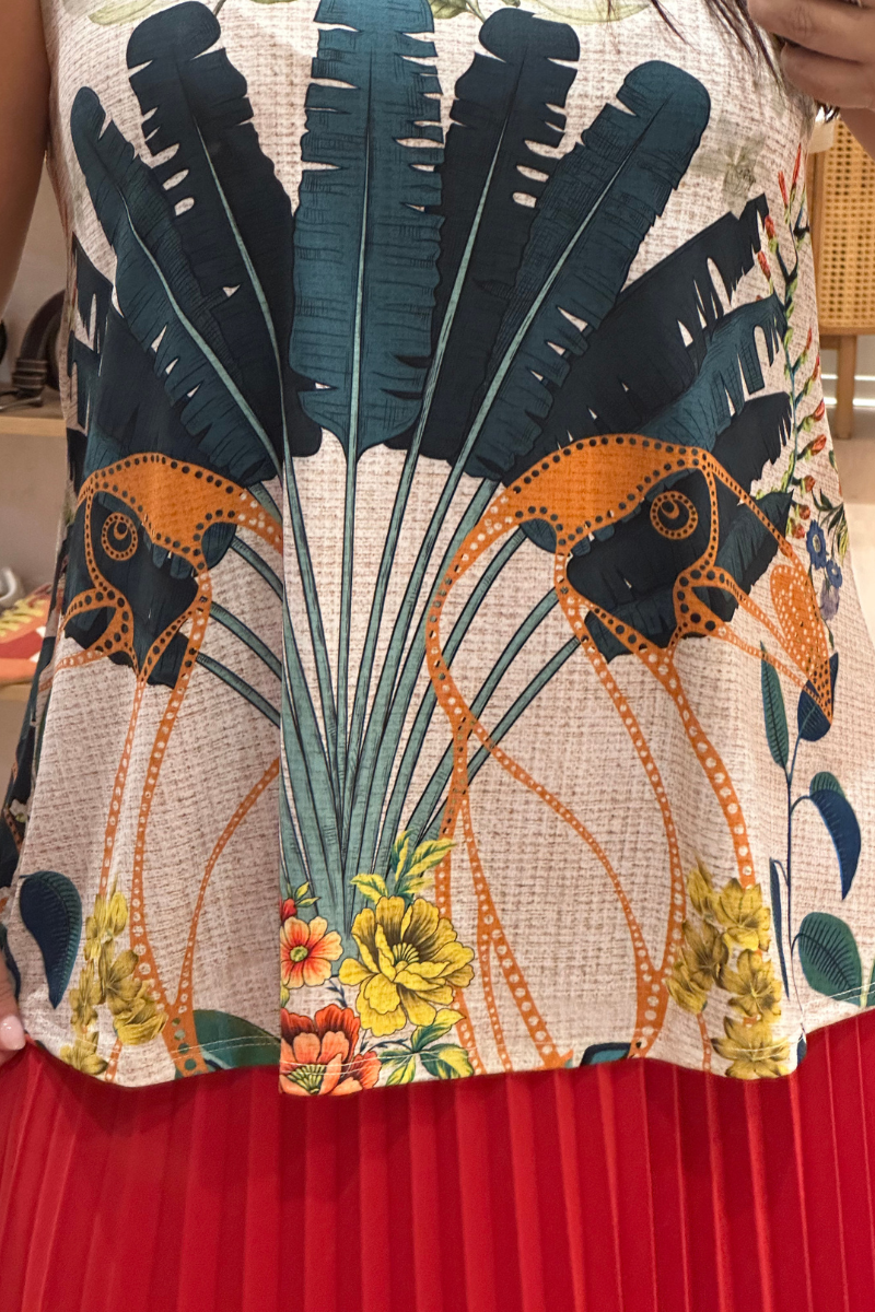 Blusa Tropical Brasil Encanto