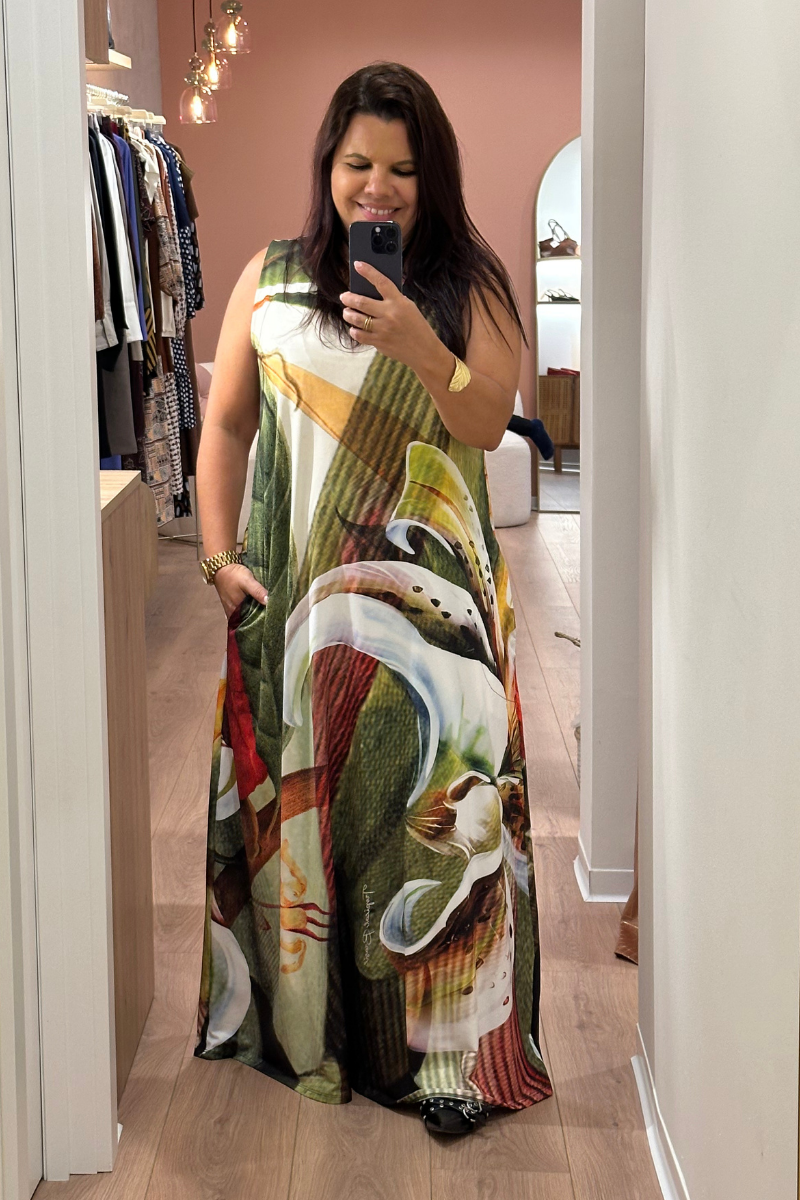 Vestido Tropical Brasil Pétala