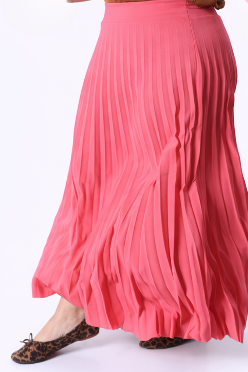 Falda Plisada Lara Coral