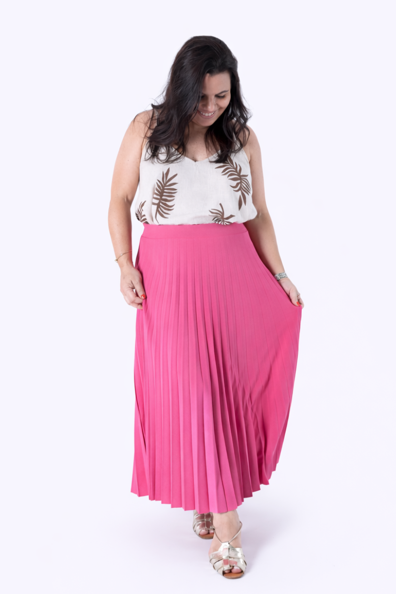 Jupe Plissée Lara Pink