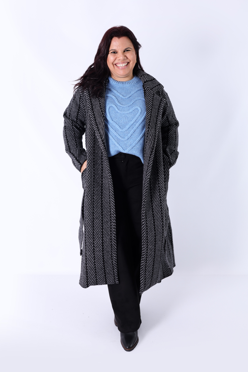 Sobretudo Espinha Antracite - RUGA