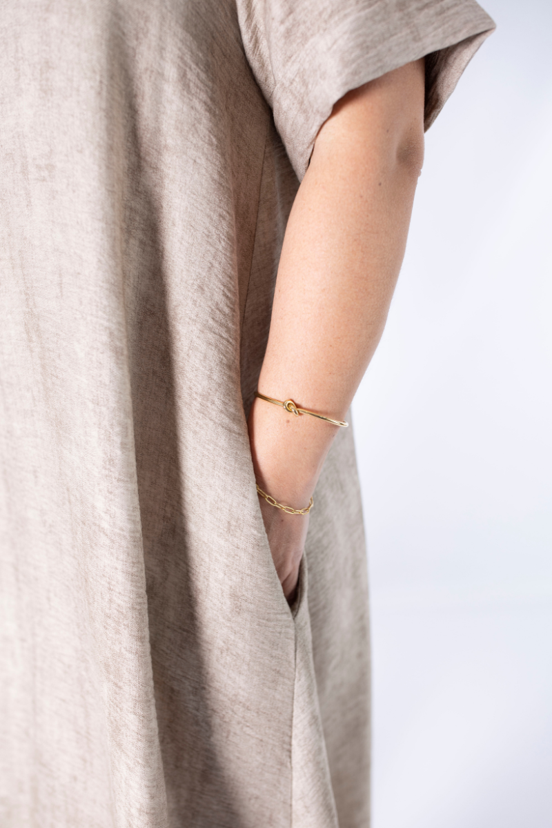 Vestido Lizalù Aura Camel