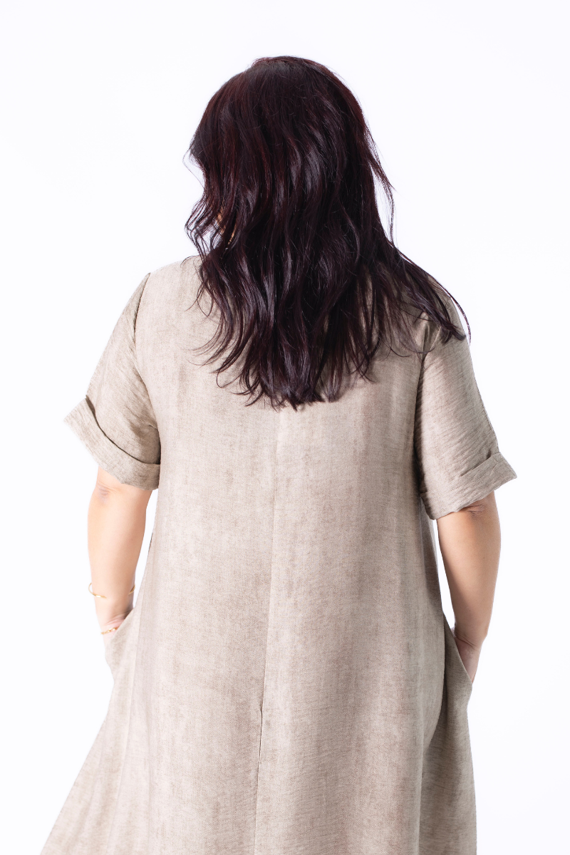 Vestido Lizalù Aura Camel