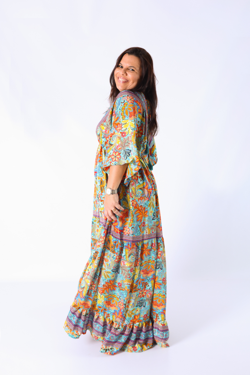 Vestido Berta Laranja