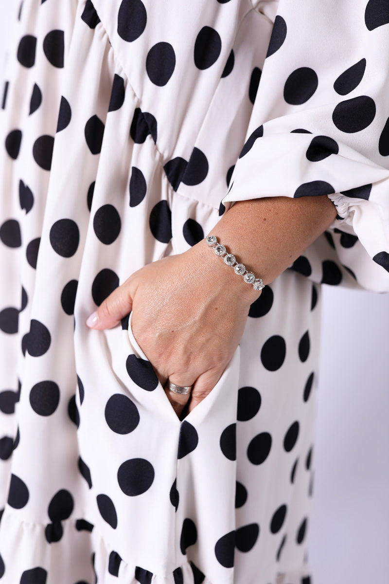 Vestido Bohome Folhos Dots
