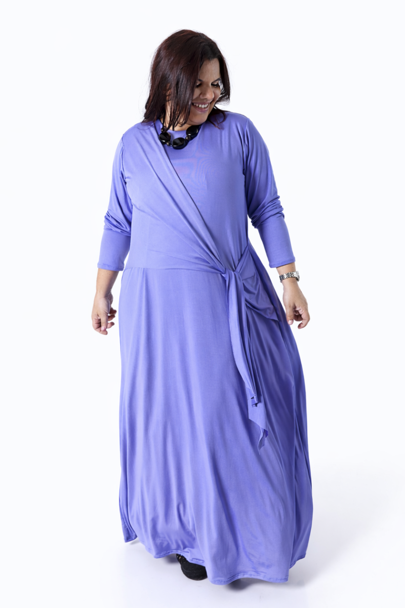 Vestido Tropical Brasil Lycra Brisa Lilás