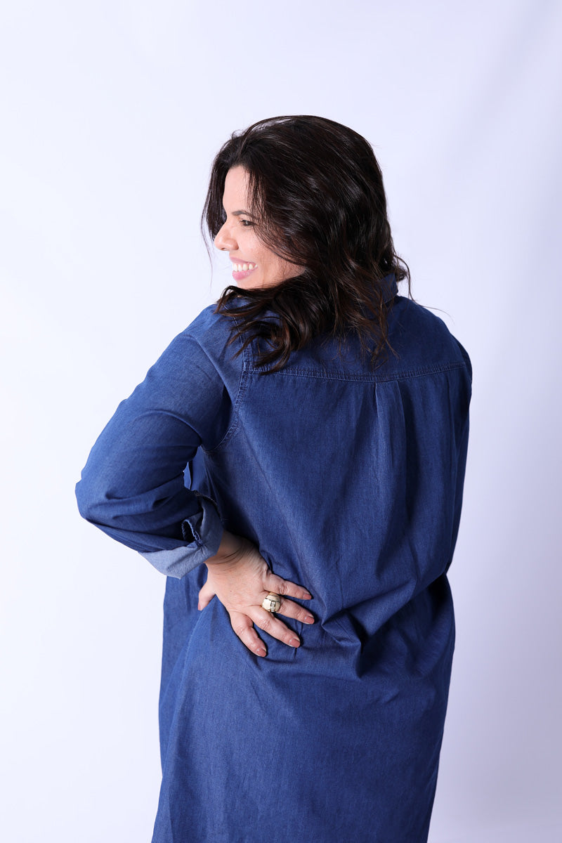 Vestido Camiseiro Ganga