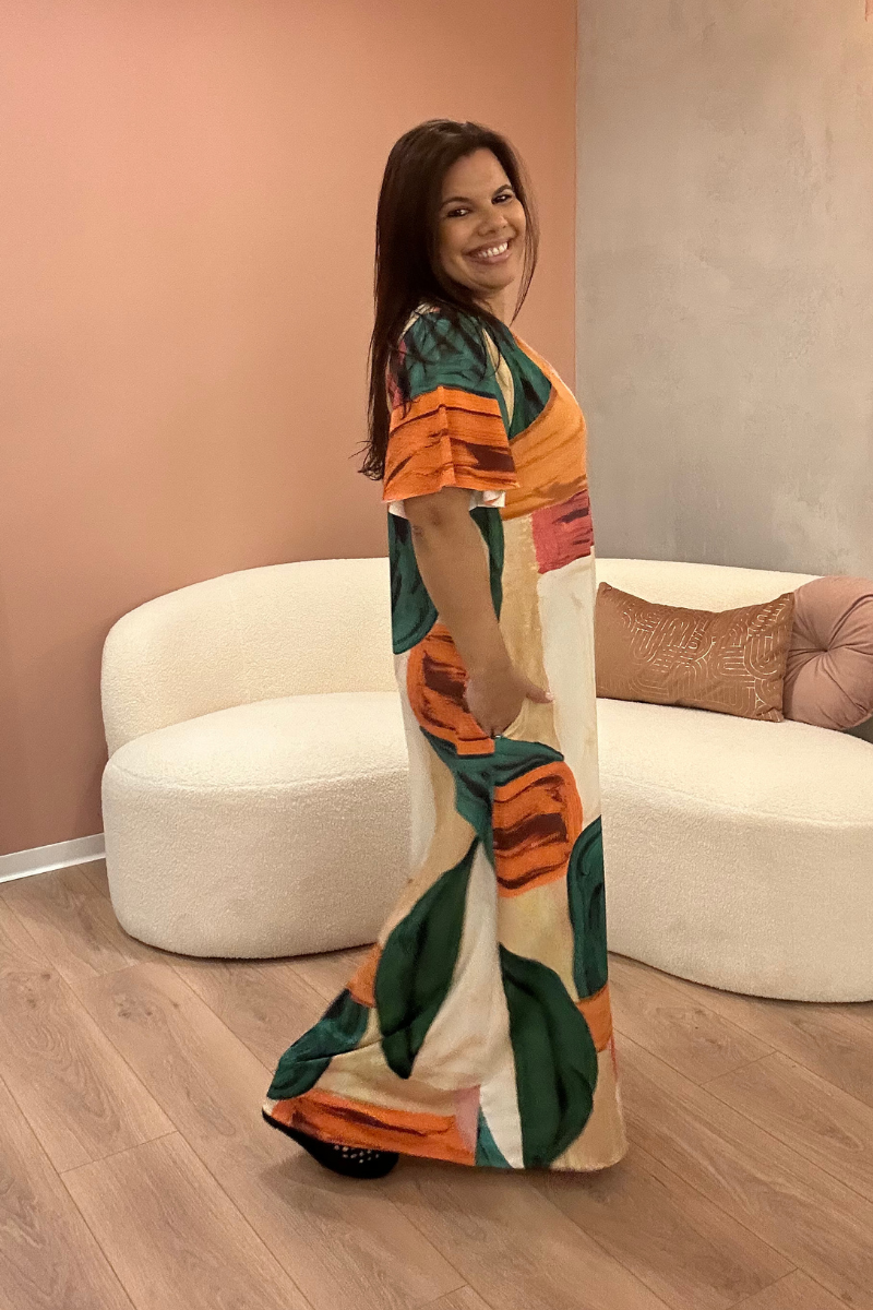 Vestido Premium Tropical Brasil Duna