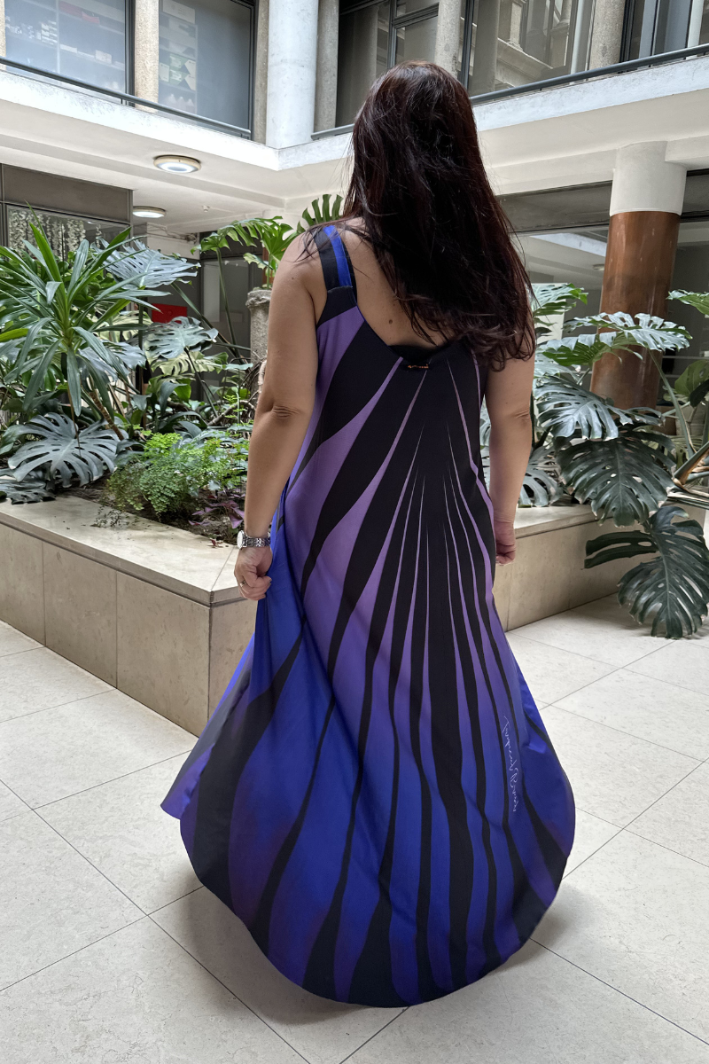 Vestido Tropical Brasil Liberdade Roxo