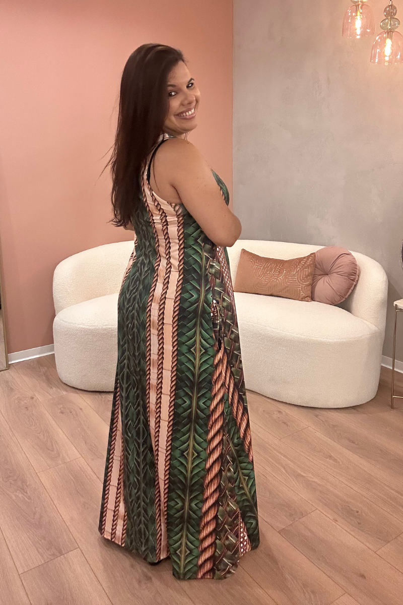 Vestido Tropical Brasil Destiny Verde
