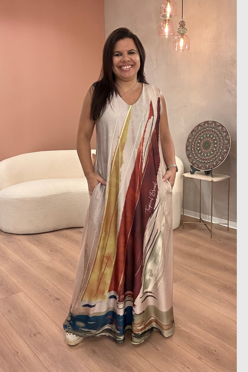 Vestido Tropical Brasil Veleiro