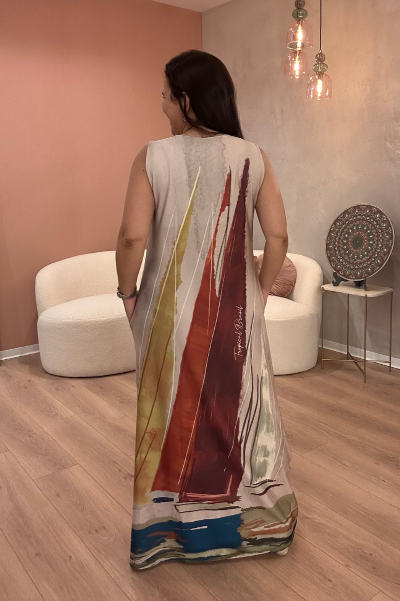 Vestido Tropical Brasil Veleiro