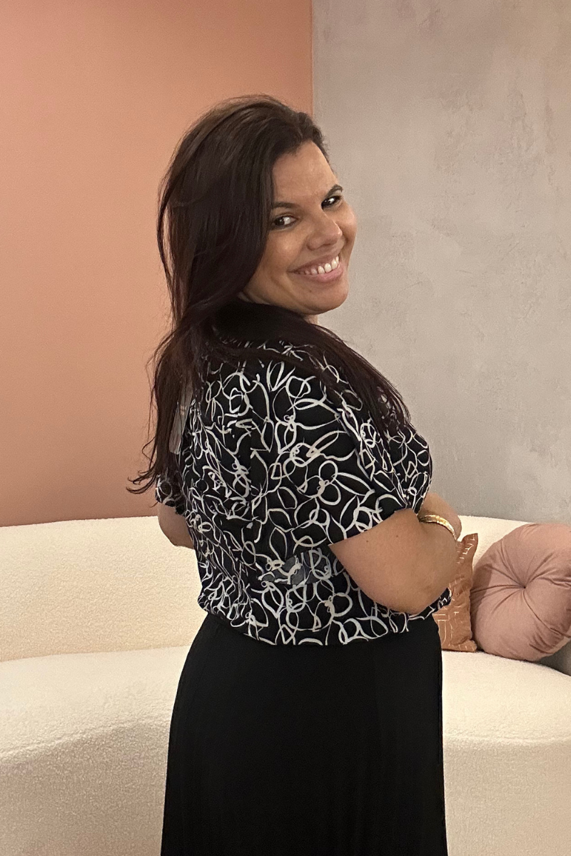 Blusa Tropical Brasil  Geométrica Preta