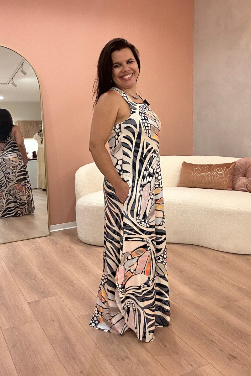 Vestido Tropical Brasil Premium Butterfly