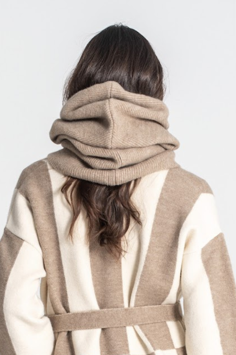 Balaclava com cordão Taupe - RUGA